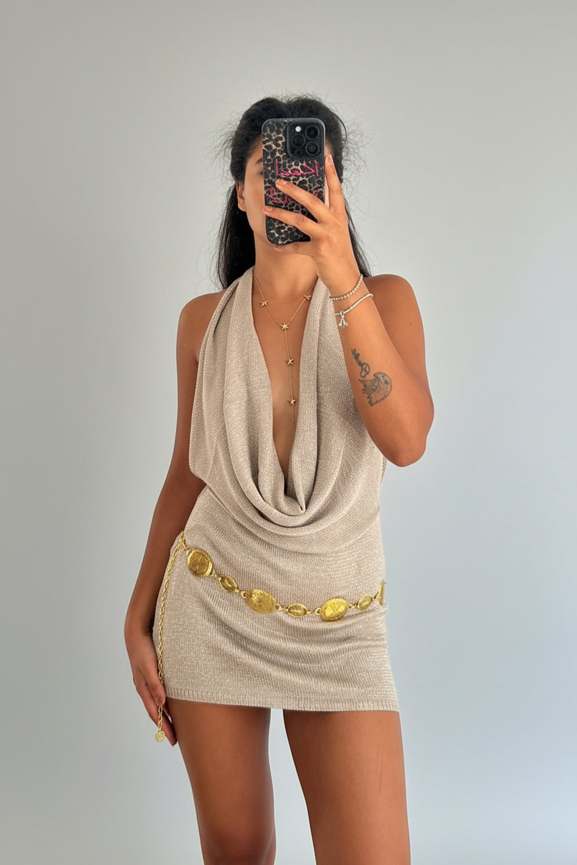 Vestido Arena Dorada